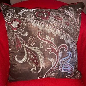 Paisley throw pillow